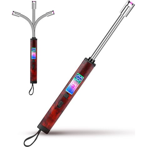 FISHTEC  Briquet plasma USB, tête flexible, LCD, 14 cm (1/5)