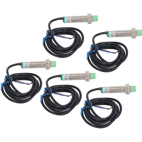 Lot de 5 capteurs de proximité NO à 2 fils, détection de distance, 10-36 V CC. (1/5)