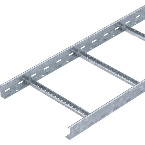 OBO Bettermann Kabelleiter gelocht, mit VS Sprosse 60x400x3000 Stahl bandverzinkt, 3 Meter, 6208544
