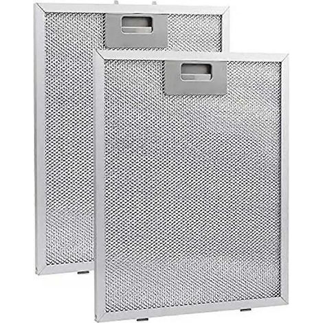 Lot de 2 filtres pour hotte aspirante, en maille métallique, comme illustré