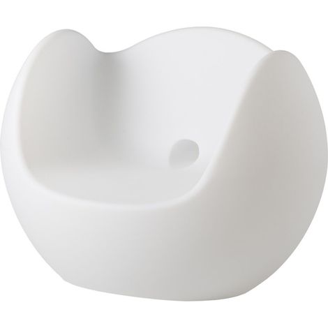 Blos Bianco originale slide di design per giardino esterno interno colorata moderna polietilene made in Italy sedia seduta poltrona (1/4)