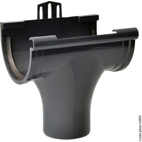 Nascita a giunzione per grondaia semicircolare sviluppata in pvc 25 Pmg80a Girpi