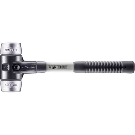 HALDER SIMPLEX Schonhammer Ø 60 mm Weichmetall mit verstärkem Tempergussgehäuse und Fiberglasstiel (1/5)