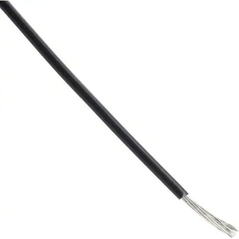 Câble Fil Unipolaire UL Style 1213 AWG 28 Teflon PTFE 600V Noir