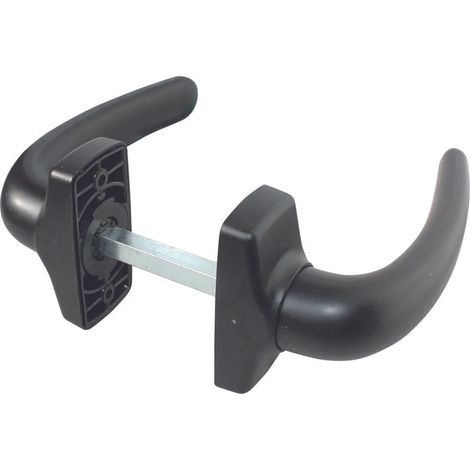 Maniglia in resina con molla nera art.539