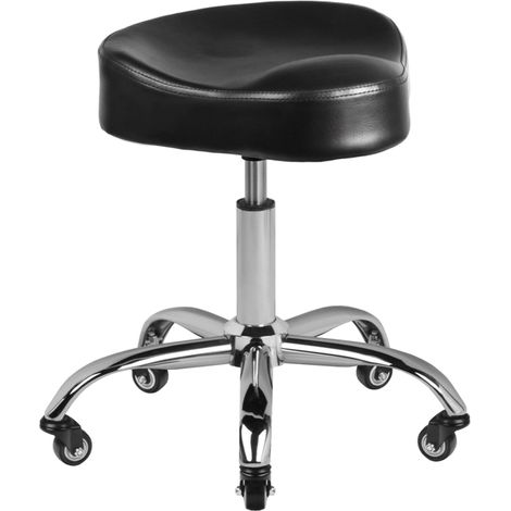 Taburete de peluquería Gabbiano A450 negro (1/4)