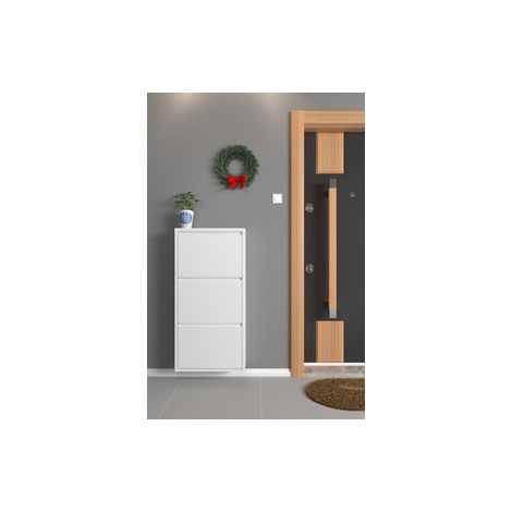 SCARPIERA 3A METALLO CM 50X15X104 BIANCO
