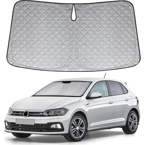 Pare-Soleil Anti-UV Pliant pour Pare-Brise Avant Remplacement pour VW Polo 2017-2024, Pare Soleils pour Voiture à l'intérieur Pliable Couverture, Protection Anti-poussière Réfléchissante UV (1/5)