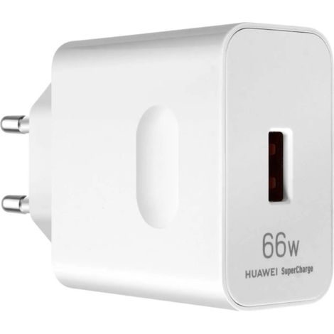 Cargador rápido original ORG para Huawei Honor, potente, 66 W, USB-A, blanco, a granel. (1/2)