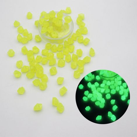 Pierres Lumineuses Pour Aquarium - Décor Sous-Marin En Résine - Forme De Glace - 50 Pièces - 1,3 x 0,9 cm (1/5)