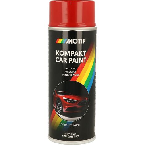 PEINTURE ACRYLIQUE KOMPAKT 42055 ROUGE BRILLANT 400ML MOTIP