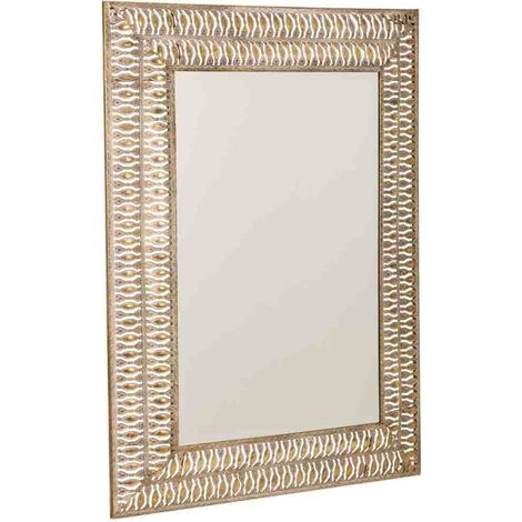 Espejo de metal dorado 63x4.5x83