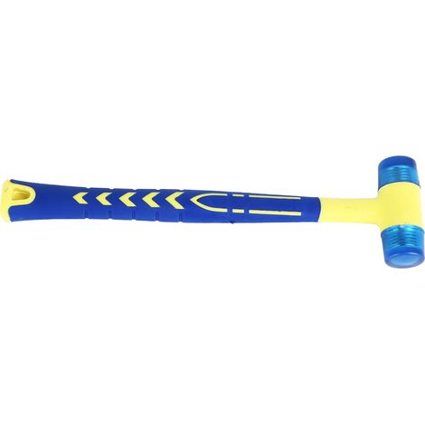 Marteau en caoutchouc souple 25mm à tête double amovible pour pose de carrelage, portes et fenêtres (1/5)