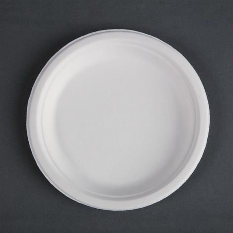 Assiette en Bagasse Ø 17,9 à 26 cm - Lot de 50 - Fiesta Green (1/3)