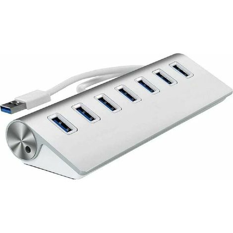 KZQ Aluminium USB 3.0 Hub, 7 Super Speed USB 3.0 Datenports, Kompatibel mit Windows PC Laptop (1/4)