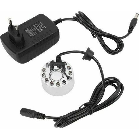 12 LED Fabricant de brumisateur à ultrasons Fontaine Mist Maker DC 24V (1/5)