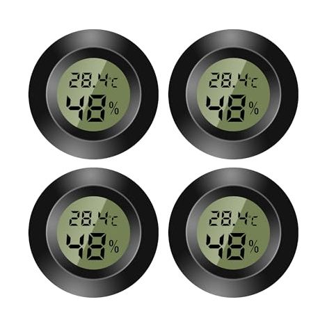 Thermomètre numérique mini hygromètre LCD Écran Pour intérieur et extérieur Humidimètre pour humidificateur, cave, chambre de bébé Fahrenheit ou Celsius (1/4)