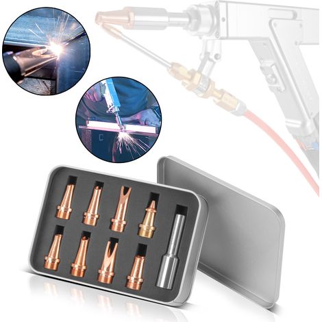 STAHLWERK Set di 9 ugelli laser per torce di saldatura laser Unità di saldatura laser