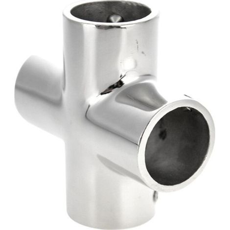Raccords à quatre voies en acier inoxydable 316 de 25 mm, coudes pour quincaillerie marine, raccords et connecteurs de tuyauterie à quatre voies en acier inoxydable 316 de diamètre égal de 25 mm. (1/3)