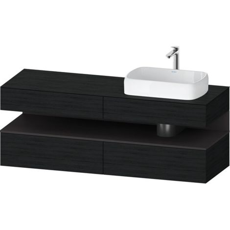 Duravit Qatego Konsolenwaschtischunterbau, 2 Auszüge, 2