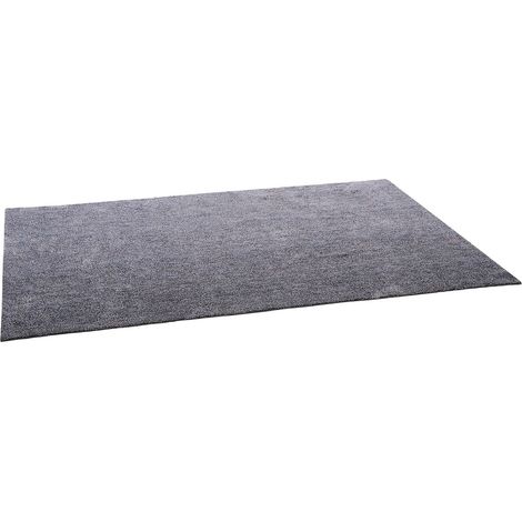 Weicher Indoor-Teppich 2,44 x 3,05 m, langer Flor, rutschfest, strapazierfähig, fusselt nicht, graublau. (1/5)