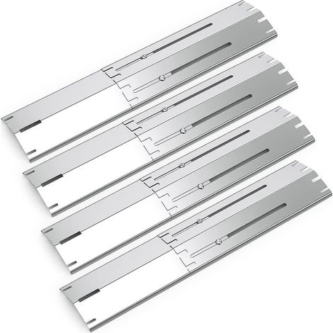 paquet De 4 Universal Plaque Chauffante 34 53,3 Cm,pices Rglable Adaptes La Plupart Des Modles De Gril Gaz,echange Universelle Pour Diffuseur D