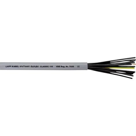 LAPP ÖLFLEX® CLASSIC 110 Câble de commande 7 G 1 mm² gris 1119207/100 100 m