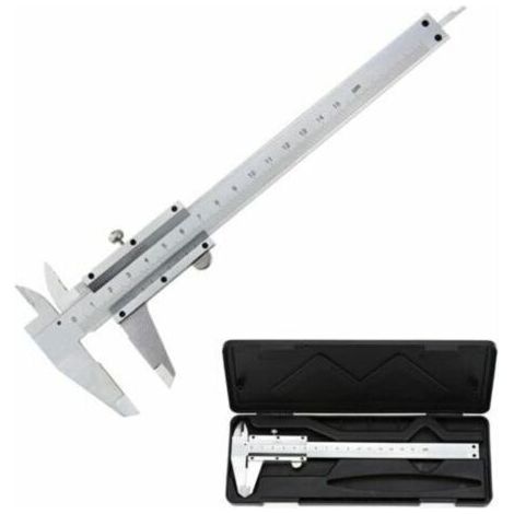 Pied à Coulisse , 150mm / 0.02mm Pied à Coulisse Vernier Analogique en Acier Inoxydable, Haute Précision Outil Micromètre avec Mesure en Profondeur, Intérieur et Extérieur Professionnel (1/5)