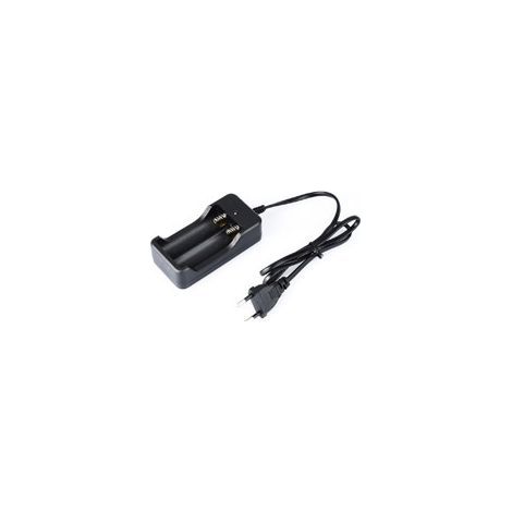 Chargeur de batterie au Lithium 18650 à double fente, 4.2V, double charge avec câble, lampe de poche haute luminosité, support de charge, norme européenne (1/5)
