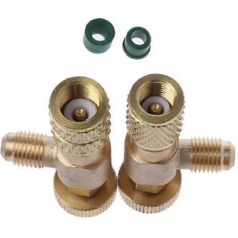 Válvula de seguridad de llenado de refrigerante, acoplamiento rápido, adaptador de conexión de aire acondicionado R410a R22 - R22 y R410 - carretera