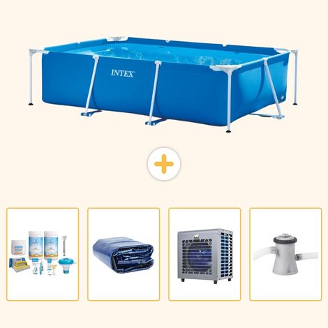 Intex Piscine Tubulaire Rectangulaire - 260x160x65 cm - 5-pièces S128 (1/5)