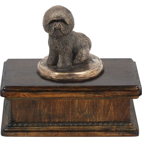 Bichon Frisé, Tenerife Dog - urne funéraire pour chien, urne classique avec statuette, urne élégante avec un chien par Art-Dog (1/5)