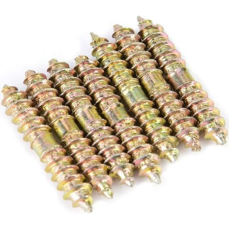 20pcs Boulon Fileté Boulon à Bois de Connecteur de Meubles Porte des Goujons 5 30mm (1/5)