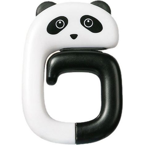 Crochet pour sac de bureau, adorable motif panda, pliable, grande capacité de charge, sac à dos de bureau. (1/5)