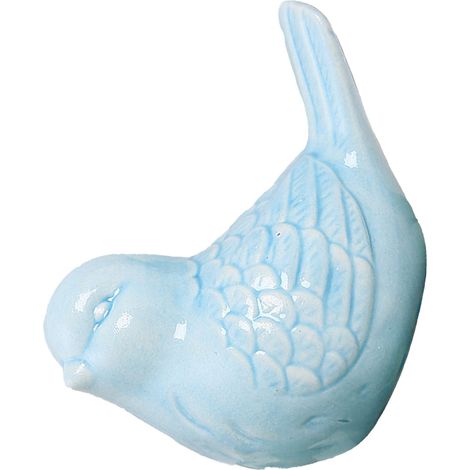 Statue de Bird en céramique blanche - Ornement moderne pour salon et étude - Déco contemporaine (1/5)