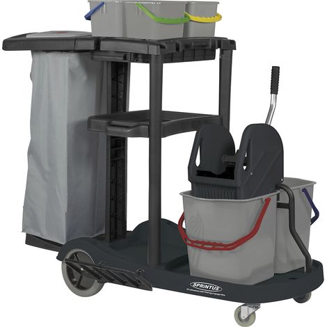 FRANKEL kaiserkraft, Chariot de service PuriX, avec 4 seaux,