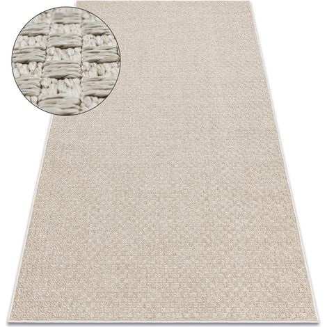 Teppich ORIGI 3661 beige - flachgewebte SISAL schnur beige 58x100 cm