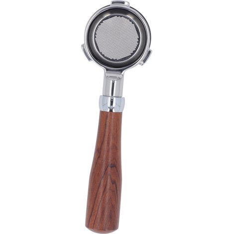 58 mm langer, bodenloser Griff aus Massivholz, Edelstahlkorb, herausnehmbarer Filterhalter für die Barsetto E Round Ring Red Sour Branch 3-Kanal-Kaffeemaschine (1/5)