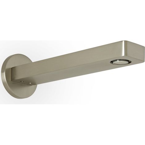 Milano Ashurst Wall Mounted Bath or Basin Spout - Brushed Nickel (1/5)