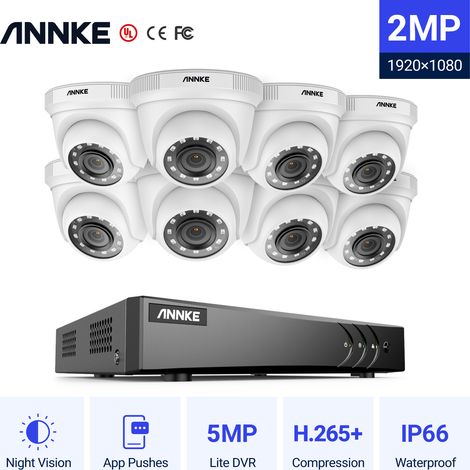 ANNKE 8CH KIT CCTV 3K DVR 81080P VISIÓN NOCTURNA INTELIGENTE IR SISTEMA DE CÁMARA CCTV DE SEGURIDAD DE MONITOREO REMOTO IMPERMEABLE (1/5)