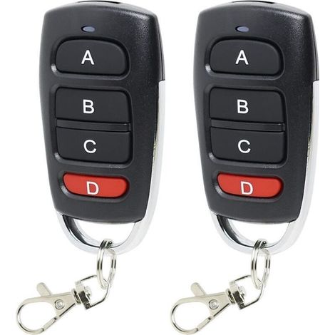 telecomandi per porte da garage da 433 MHz, telecomando universale wireless per porte da garage, duplicatore di telecomandi per porte da garage a 4 pulsanti, clone a lungo raggio per cancelli elettric (1/5)