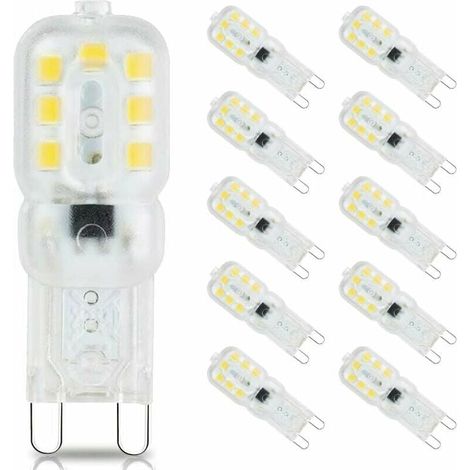G9 Ampoule Led - 3 W - 6000 K Blanc Froid - Angle D Éclairage 360° - 220-240 V C A - Classe Énergétique E - Lot De 10 (1/4)
