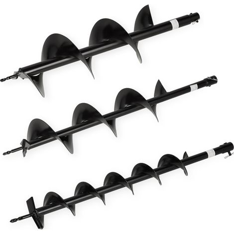 Juego brocas 3 piezas 100mm 150mm 250mm para taladro taller EBERTH