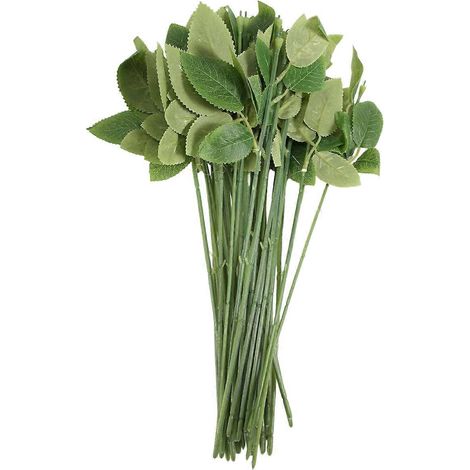 50 tiges de roses artificielles pour bouquets - (1/5)