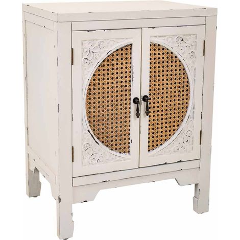 Mesita de madera blanco 50x36x65 (1/5)