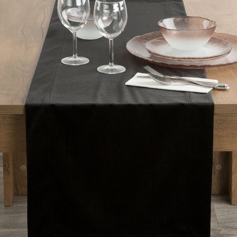 MELINDA TISCHDECKE 220 X 140 CM SCHWARZ (1/4)