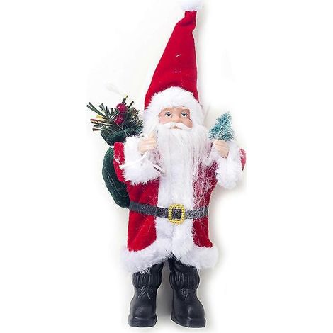 9' Père Noël debout Figurines de Noël Décorations suspendues Ornements de sapin Santa Jouet Poupée Collection Statues (1/4)