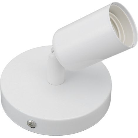 Douille E26/E27 pour applique murale, base moderne et simple pour chambre, salon, vitrine, 85-265 V, blanc (1/5)