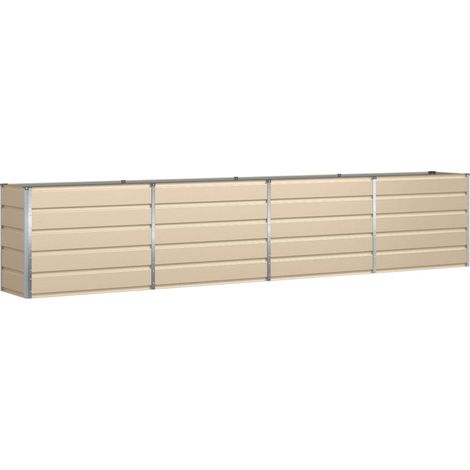 Jardinière rectangulaire moderne utilisation extérieure 480 x 50 x 45 cm en acier galvanisé ivre (1/5)