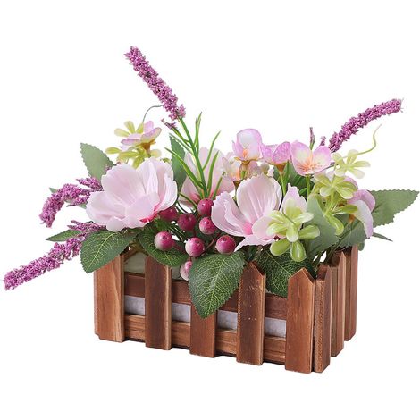 Panneau décoratif en bois avec fleurs artificielles pour décoration murale intérieure élégante maison chambre mariage ambiance chaleureuse et naturelle (1/5)
